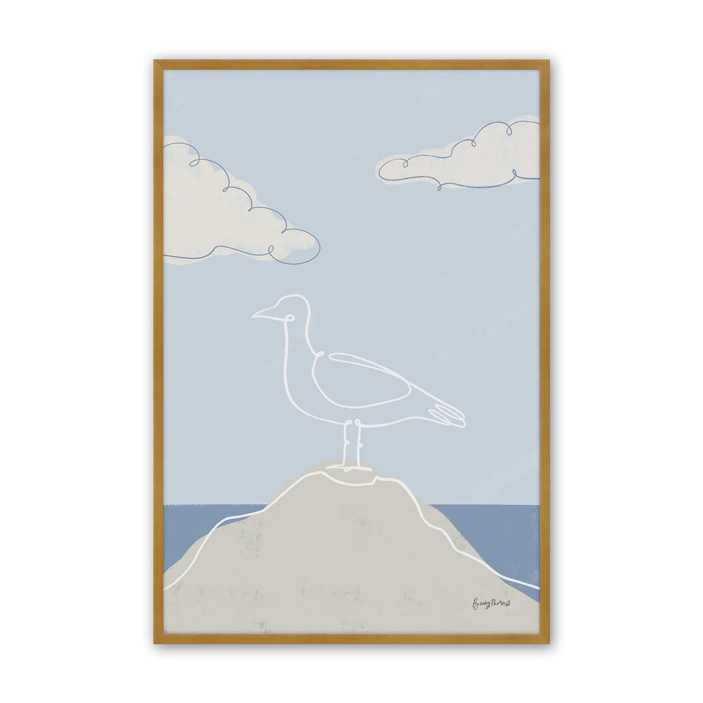 [Color:Polished Gold], Picture of art in a Polished Gold frame