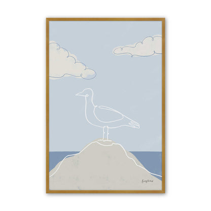 Chill Seagulls Set of 4 Art Prints