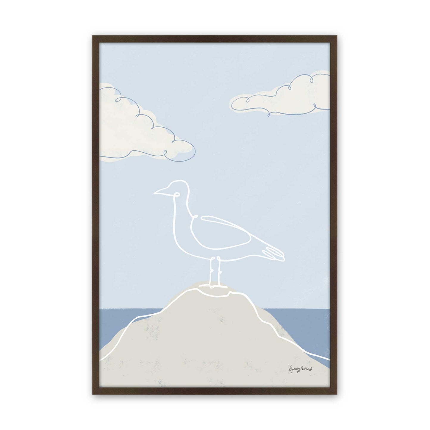 [Color:Belvinder Brown], Picture of art in a Belvinder Brown frame