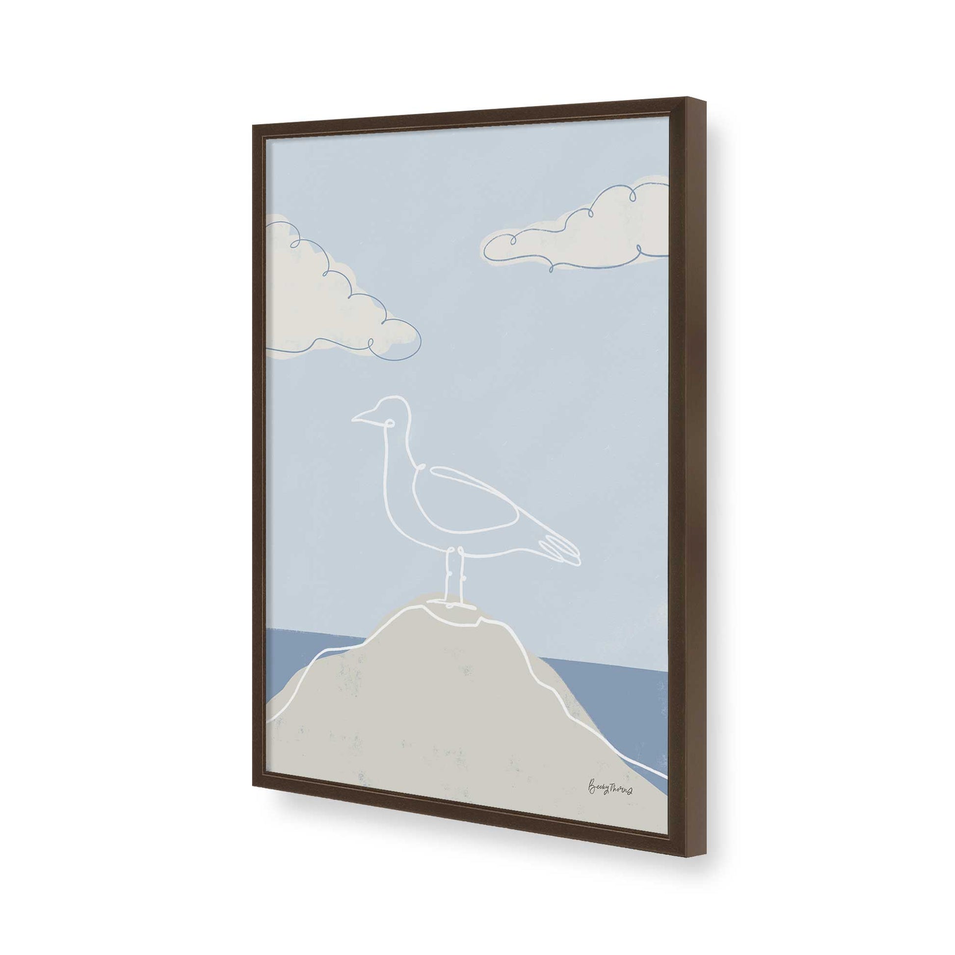 [Color:Belvinder Brown], Picture of art in a Belvinder Brown frame of the corner