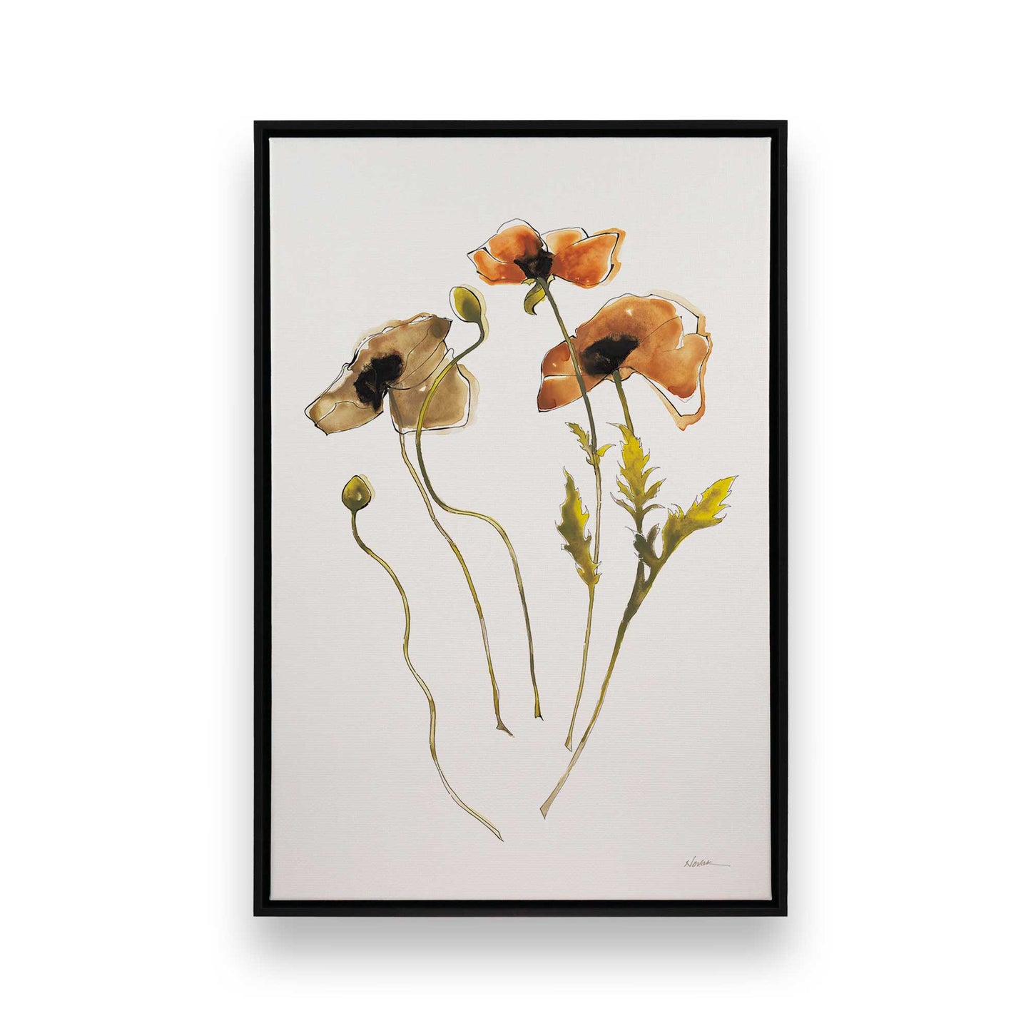 [Color:Satin Black], Picture of art in a Satin Black frame