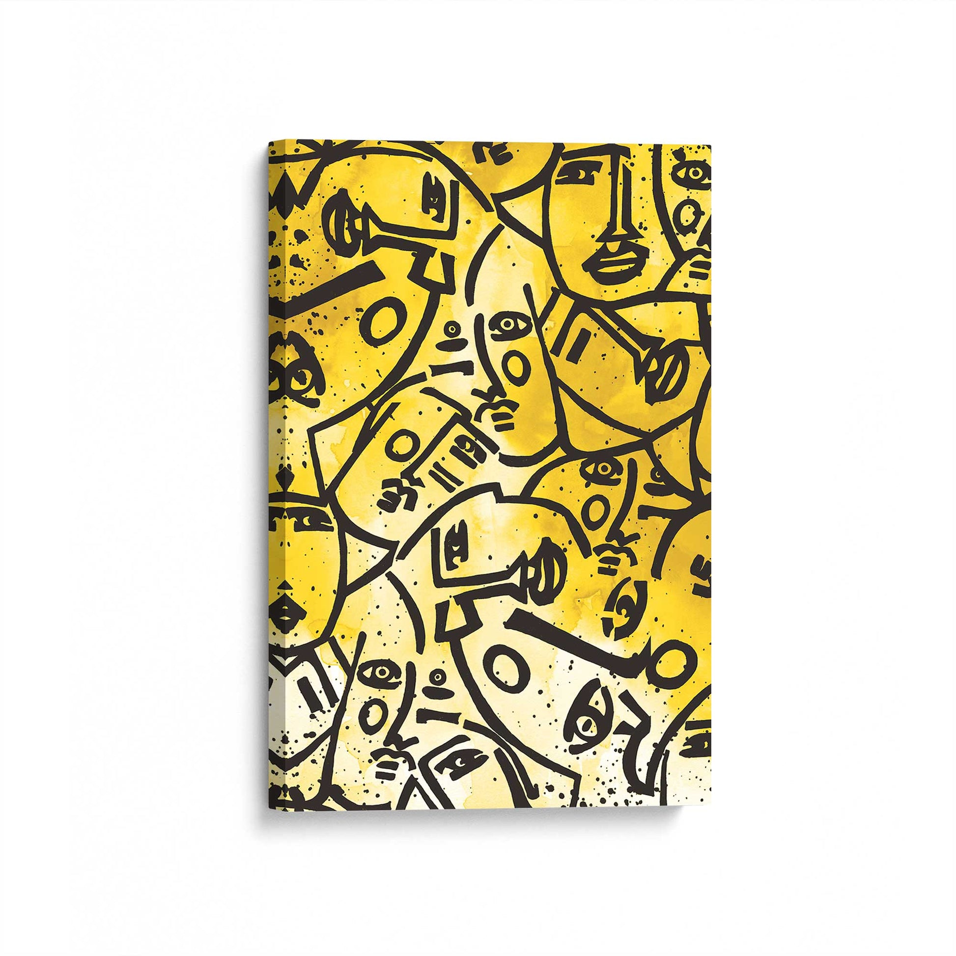 [Color:Stretched Canvas], Picture of art at an angle