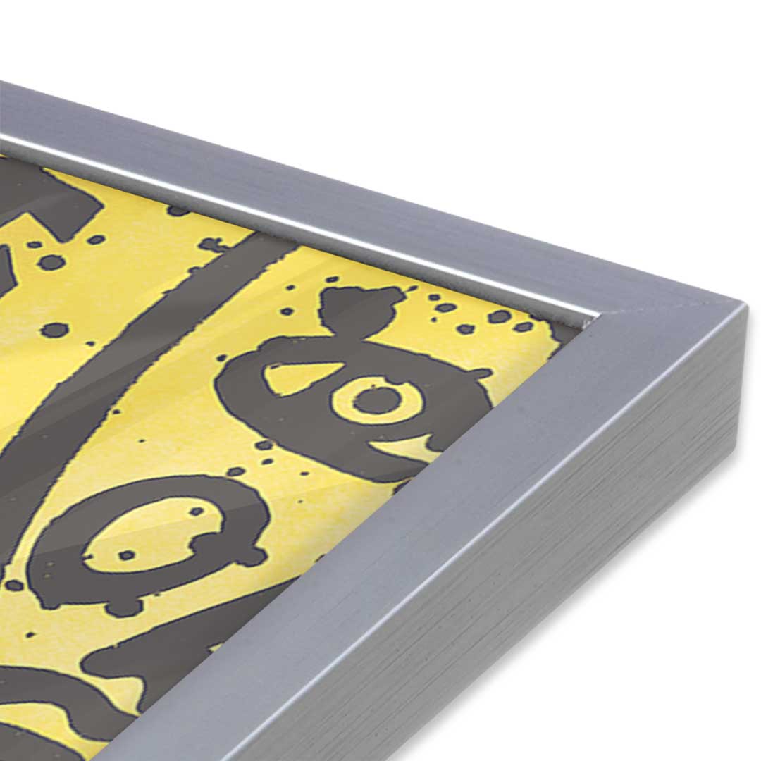 [Color:Polished Chrome], Picture of art in a Polished Chrome frame at an angle