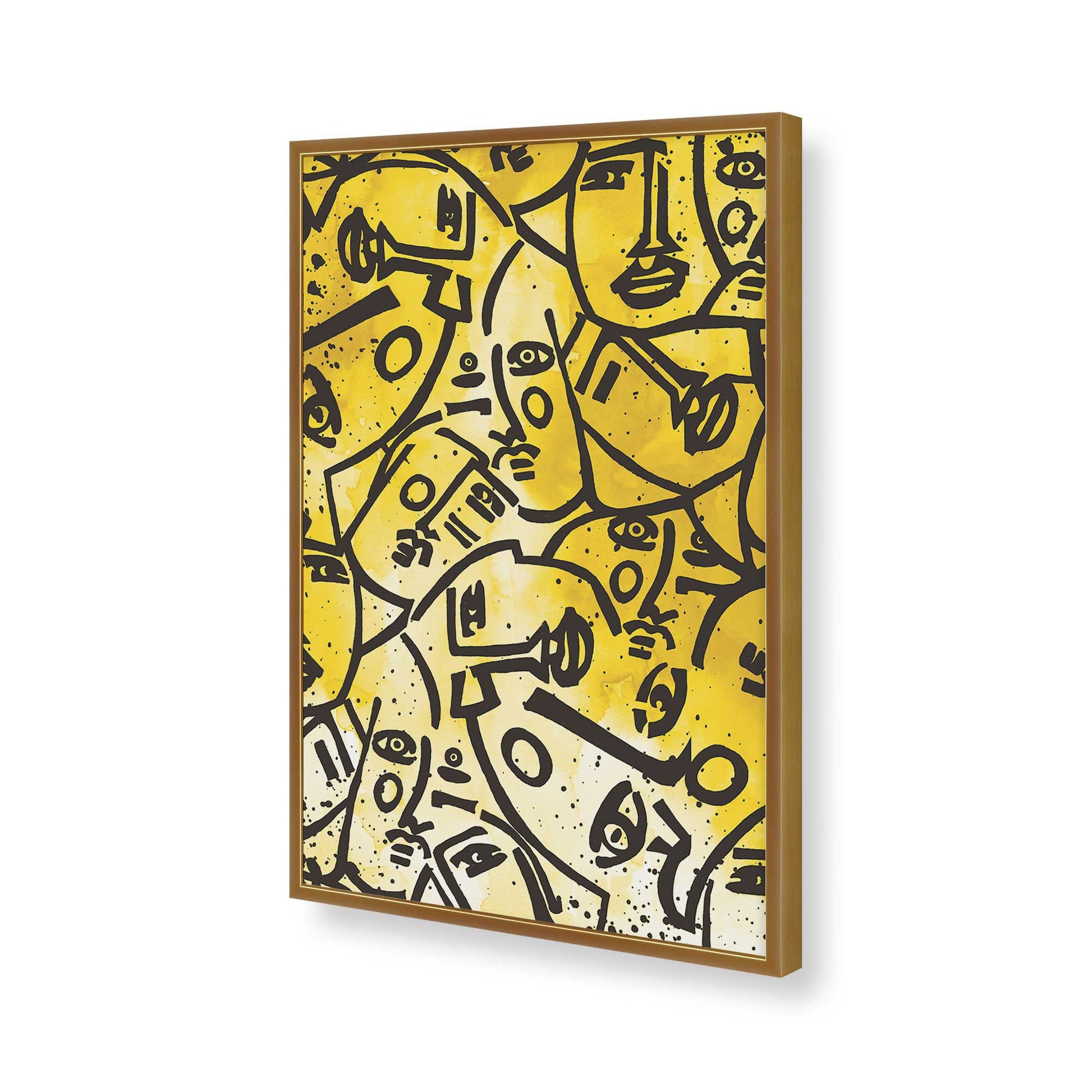 [Color:Polished Gold], Picture of art in a Polished Gold frame of the corner