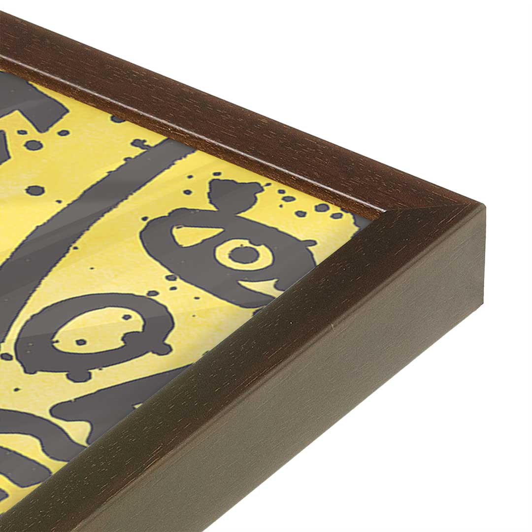 [Color:Belvinder Brown], Picture of art in a Belvinder Brown frame at an angle