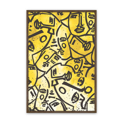 [Color:Walnut], Picture of art in a Walnut frame