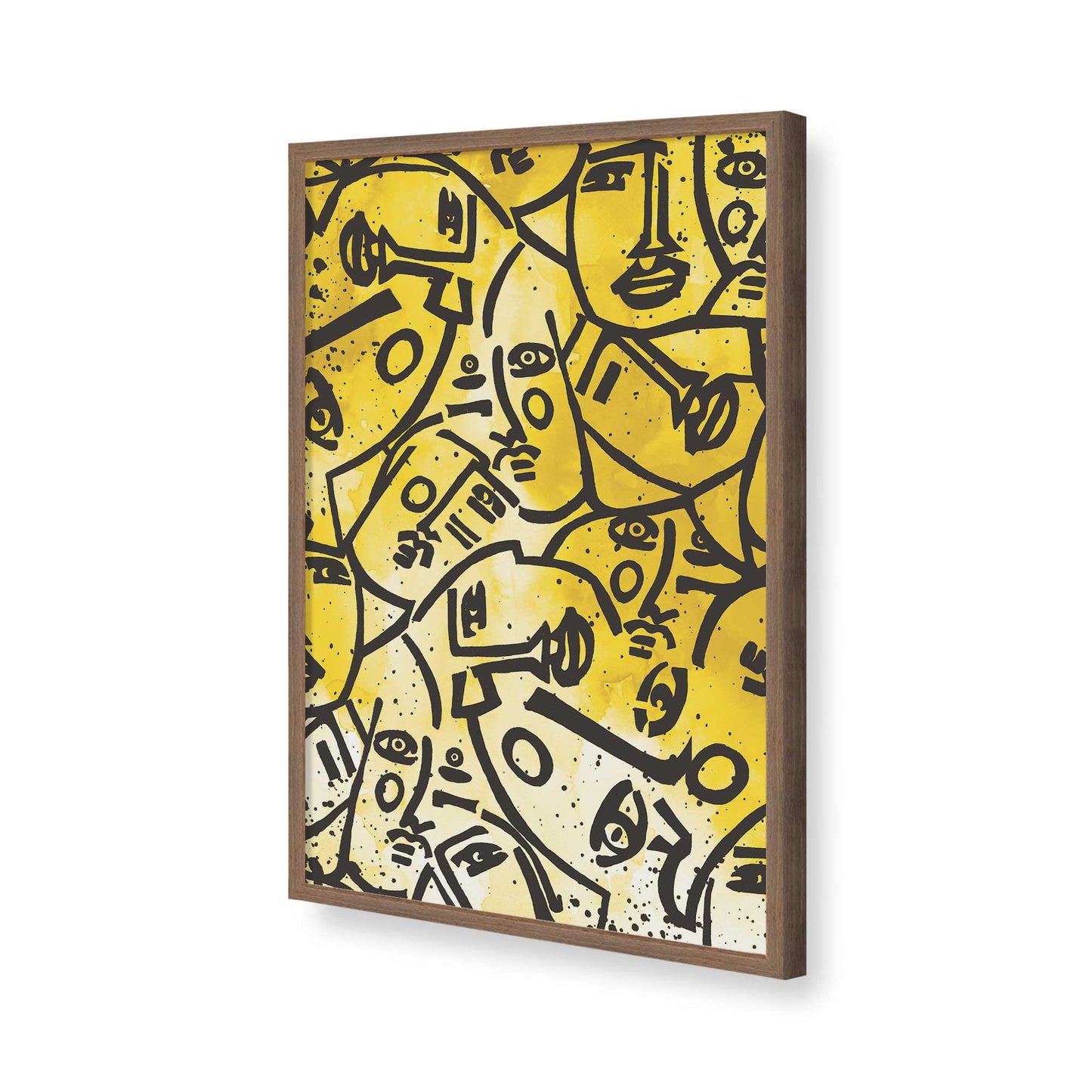 [Color:Walnut], Picture of art in a Walnut frame of the corner