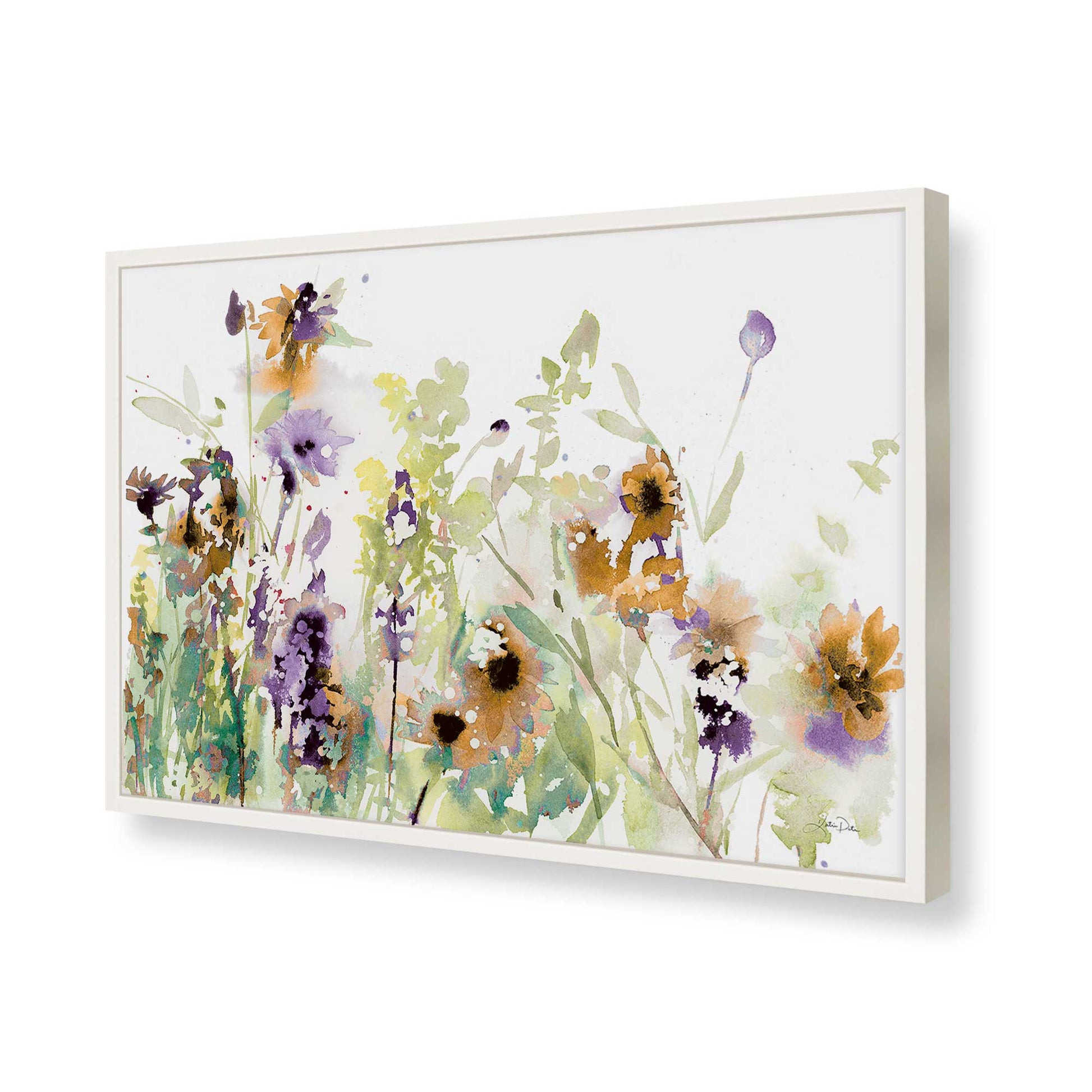 [Color:Opaque White], Picture of art in a Opaque White frame of the corner