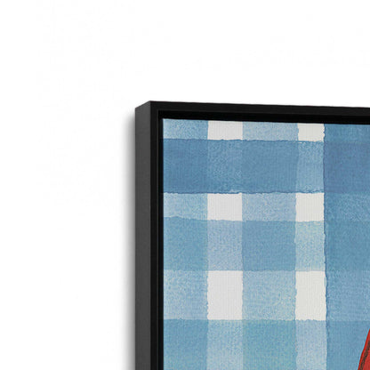 [Color:Satin Black], Picture of art in a Satin Black frame at an angle