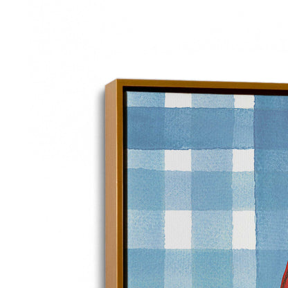 [Color:Polished Gold], Picture of art in a Polished Gold frame at an angle