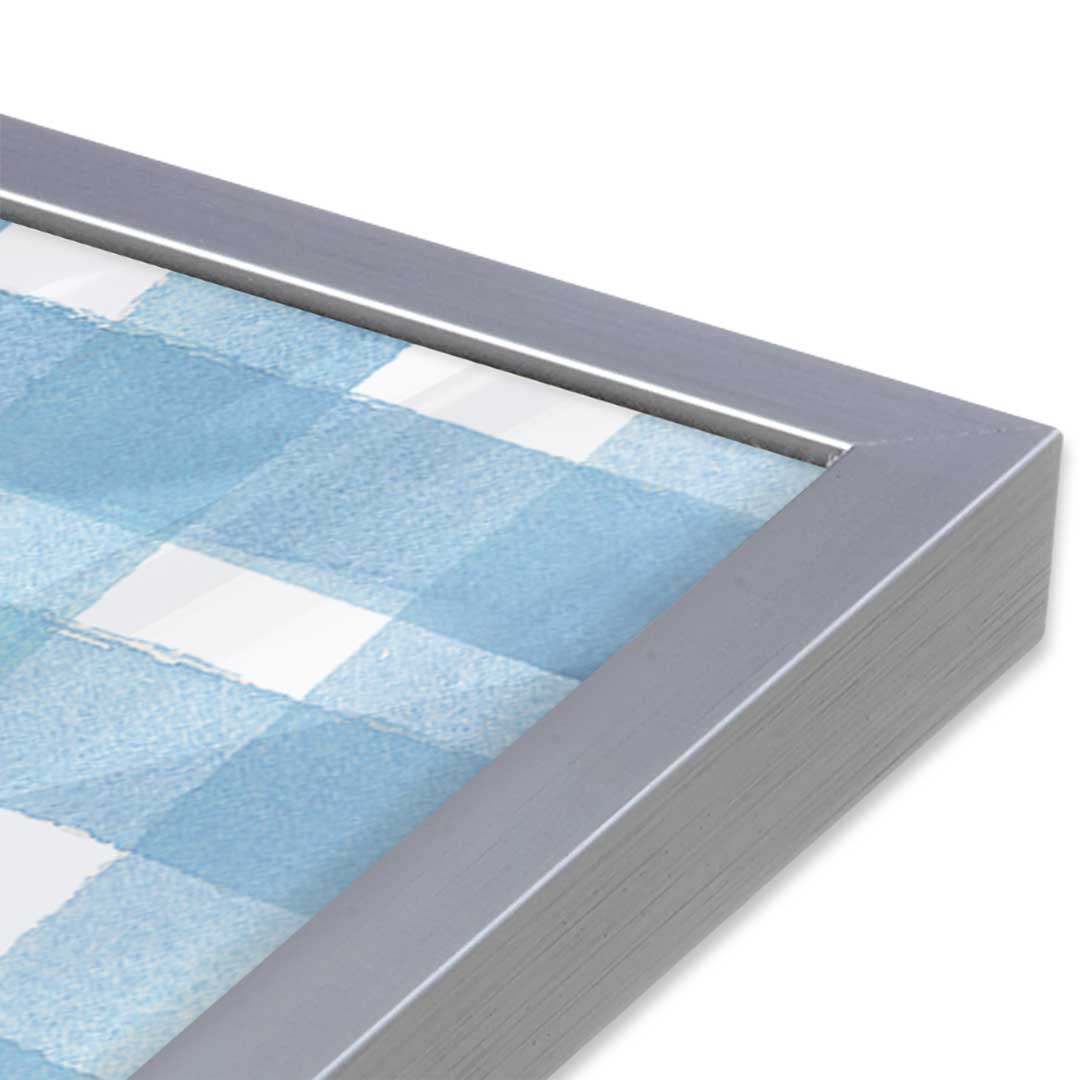 [Color:Polished Chrome], Picture of art in a Polished Chrome frame at an angle