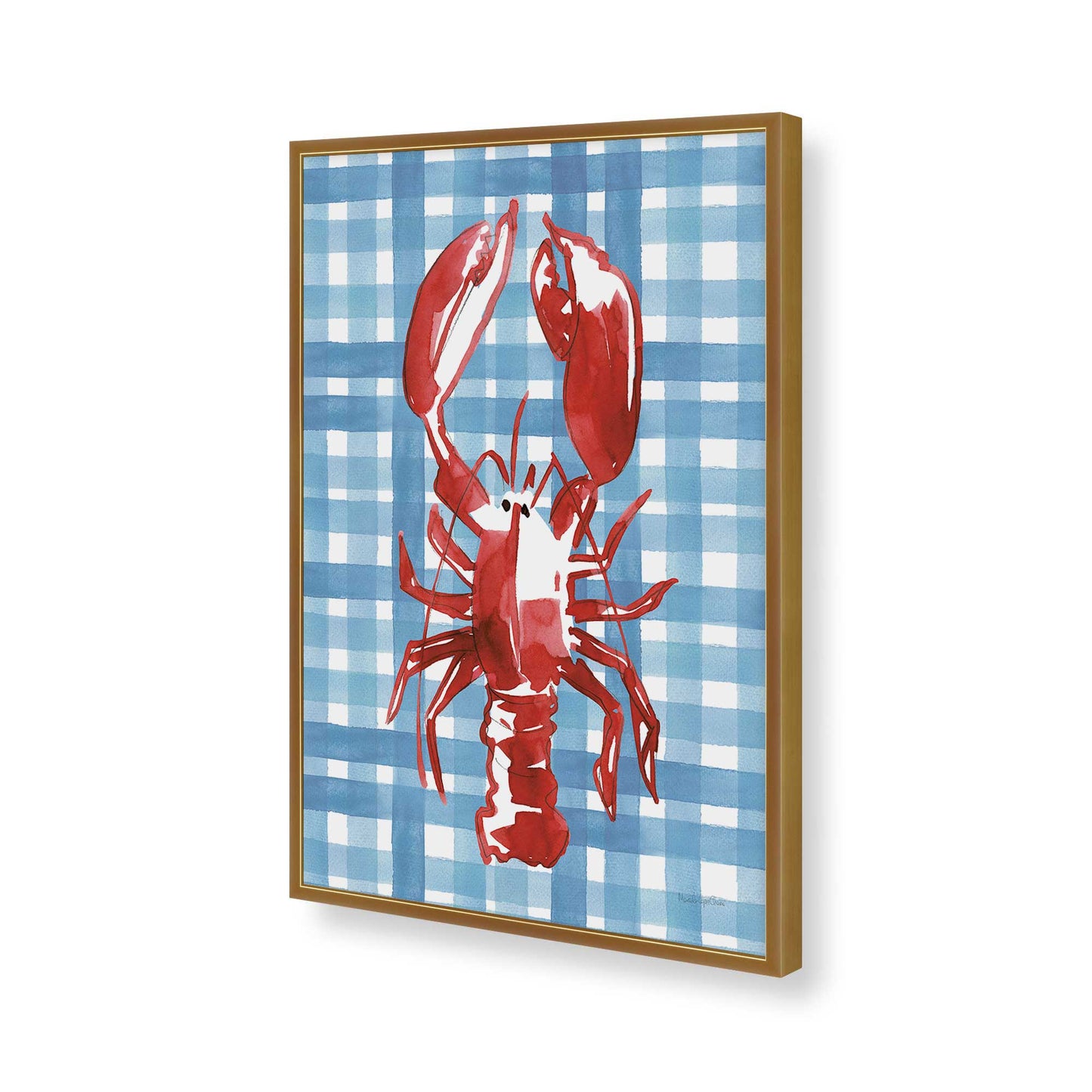[Color:Polished Gold], Picture of art in a Polished Gold frame of the corner