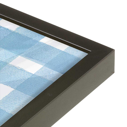 [Color:Satin Black], Picture of art in a Satin Black frame at an angle