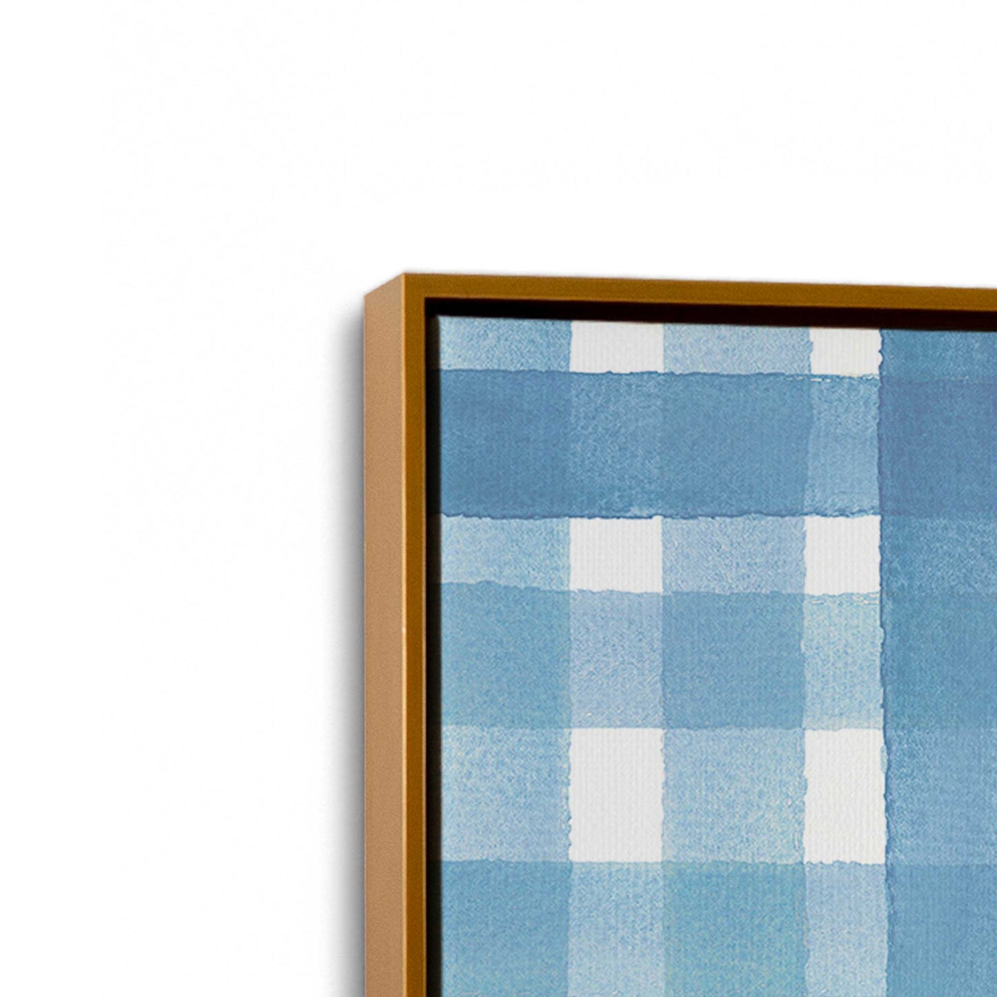 [Color:Polished Gold], Picture of art in a Polished Gold frame at an angle