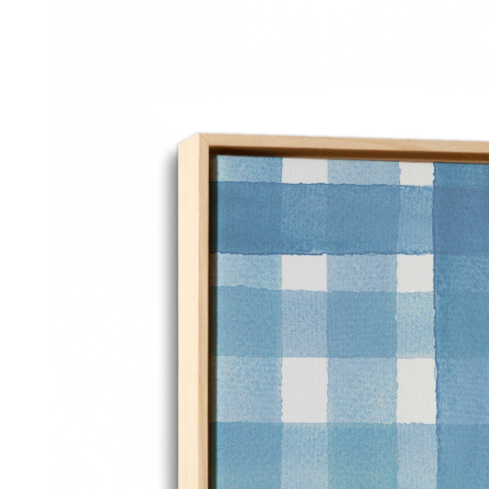 [Color:American Maple], Picture of art in a American Maple frame at an angle