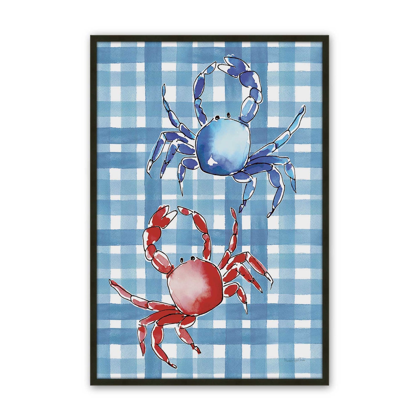 [Color:Satin Black], Picture of art in a Satin Black frame