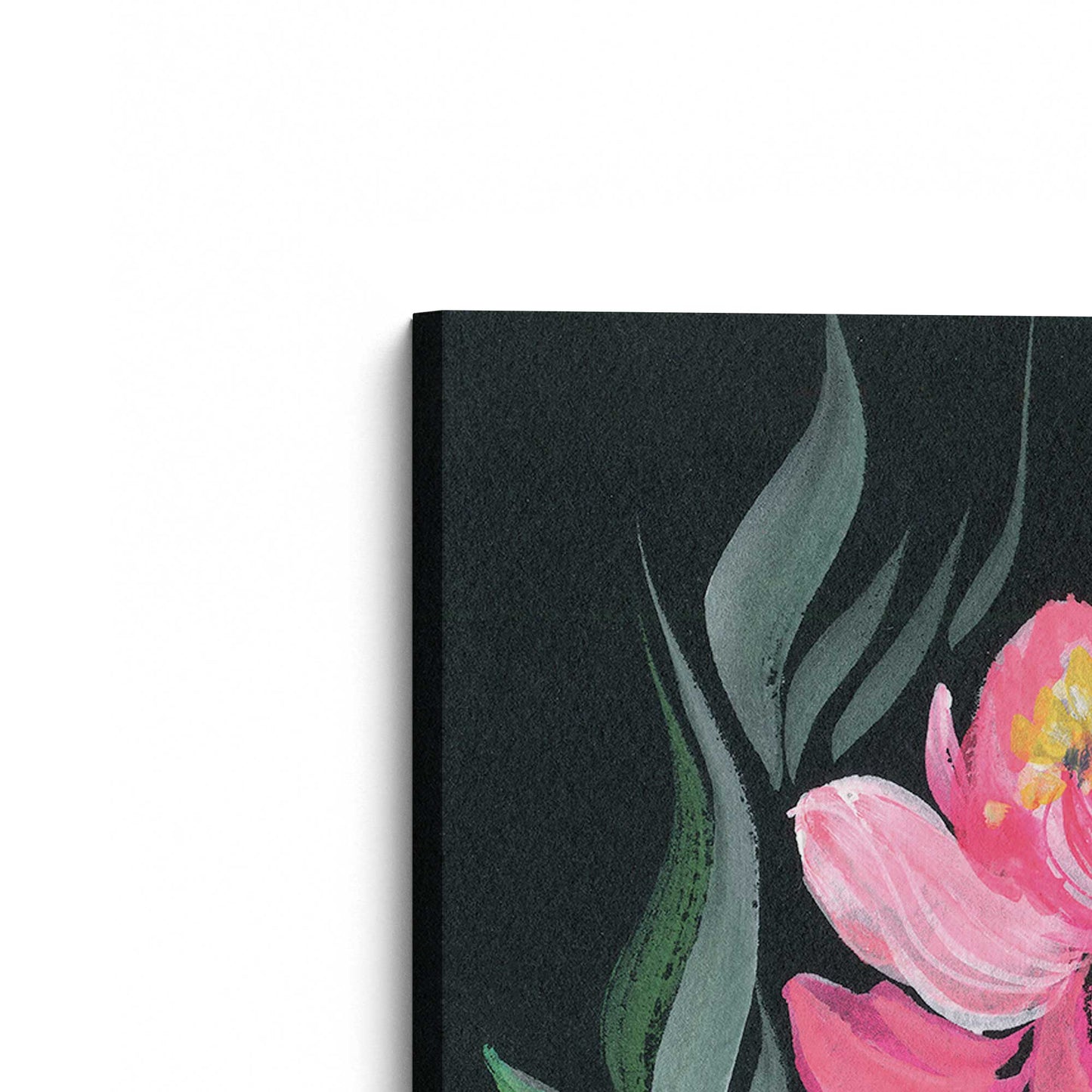 [Color:Stretched Canvas], Picture of the corner of the art