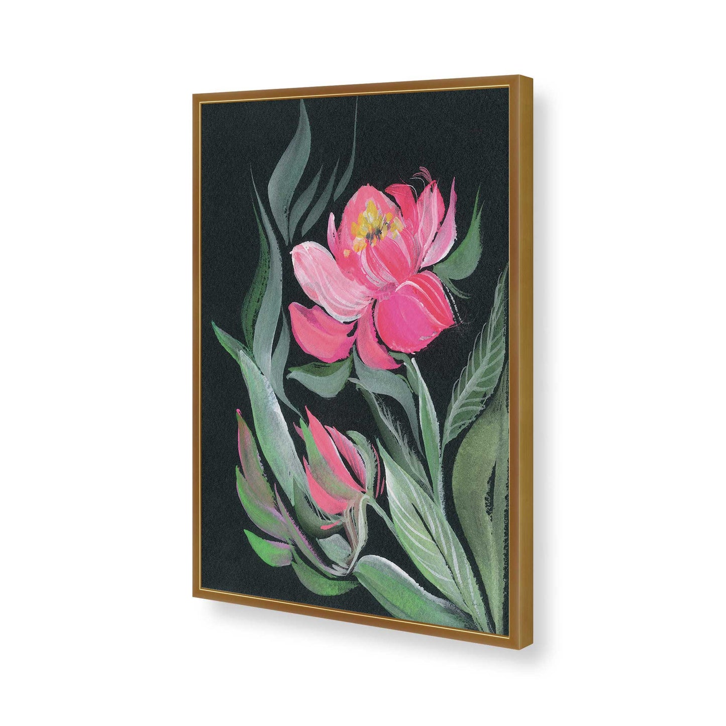 [Color:Polished Gold], Picture of art in a Polished Gold frame of the corner