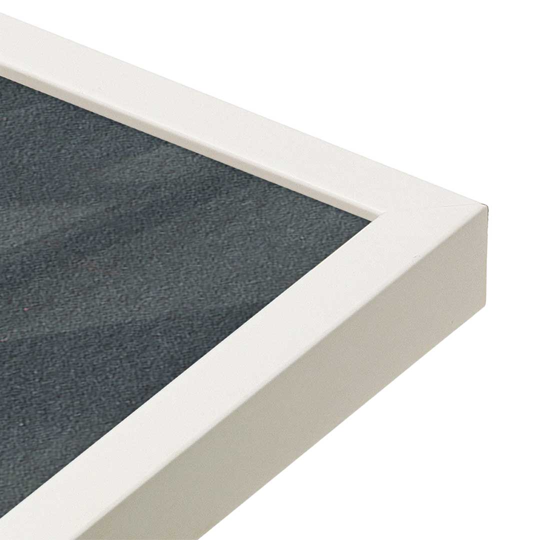 [Color:Opaque White], Picture of art in a Opaque White frame at an angle