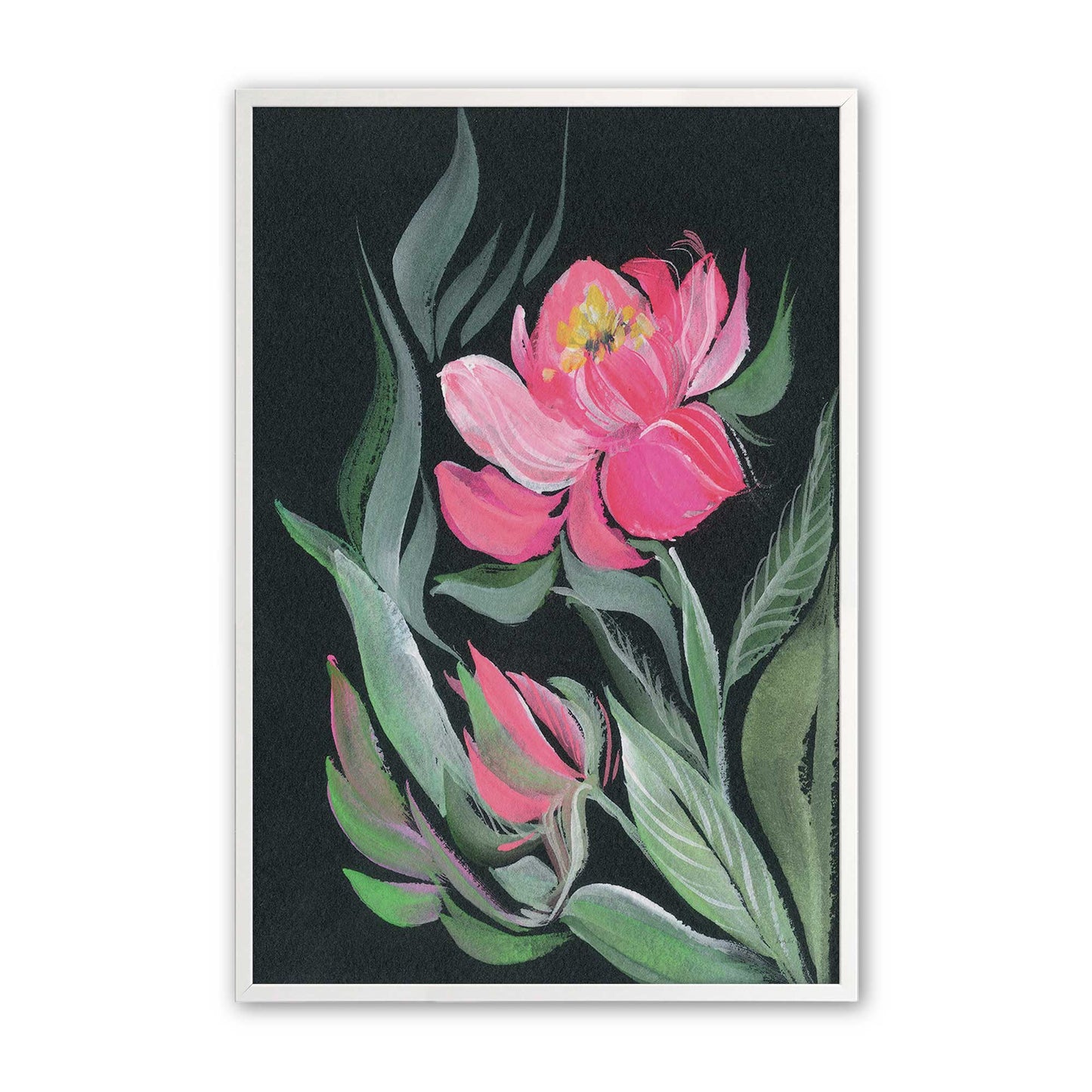 [Color:Opaque White], Picture of art in a Opaque White frame