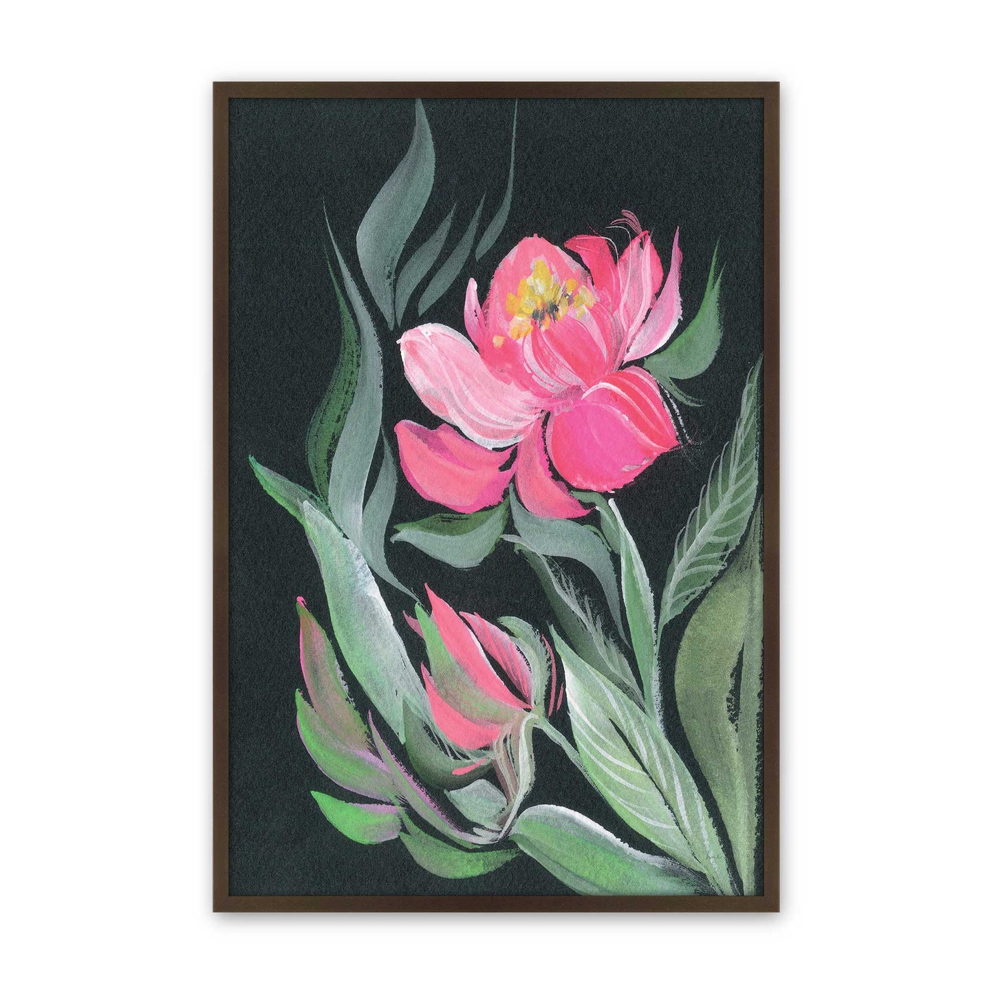 [Color:Brown], Picture of art in a Brown frame