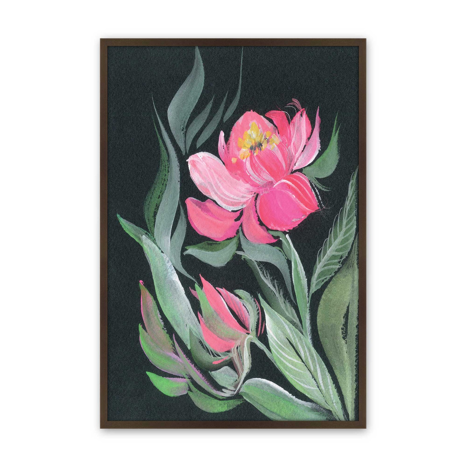 [Color:Brown], Picture of art in a Brown frame
