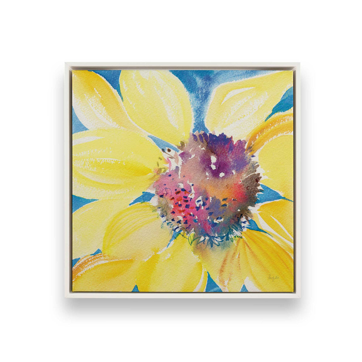 [Color:Opaque White], Picture of art in a White frame