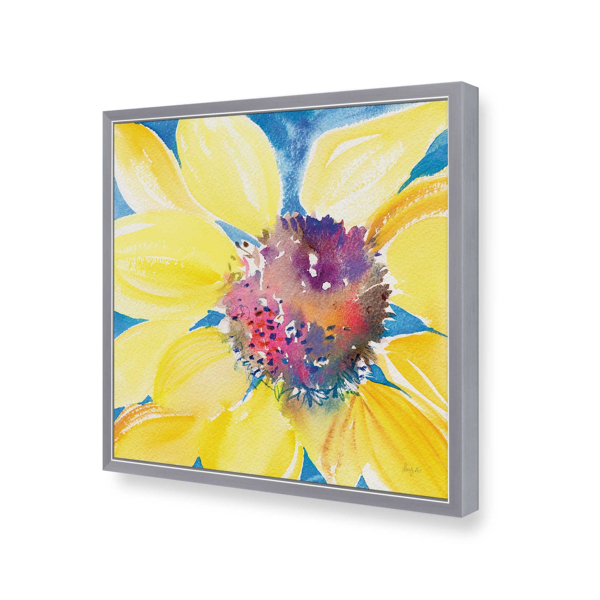 [Color:Polished Chrome], Picture of art in a Polished Chrome frame of the corner