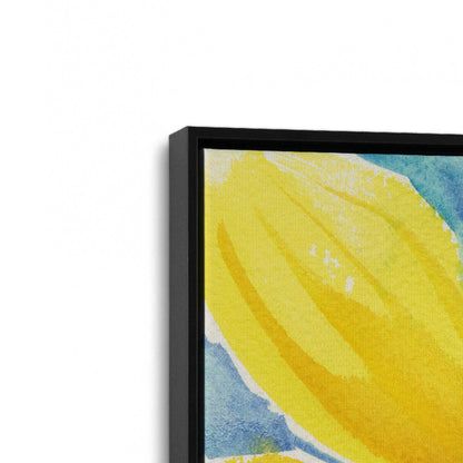 [Color:Satin Black], Picture of art in a Satin Black frame at an angle