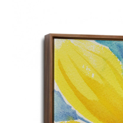 [Color:Walnut], Picture of art in a Walnut frame at an angle