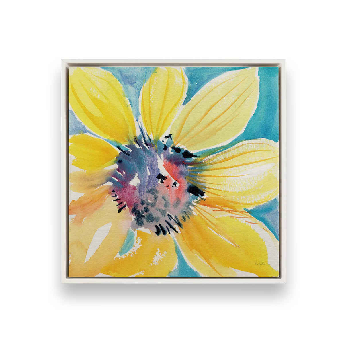 [Color:Opaque White], Picture of art in a White frame
