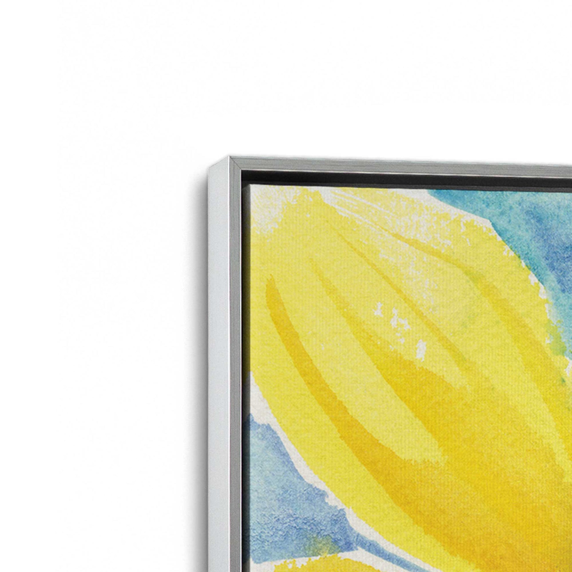 [Color:Polished Chrome], Picture of art in a Polished Chrome frame at an angle