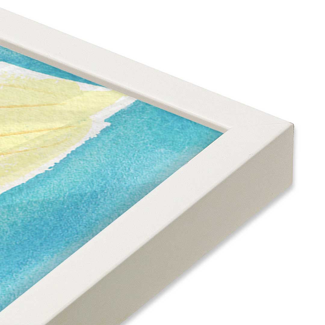 [Color:Opaque White], Picture of art in a Opaque White frame at an angle