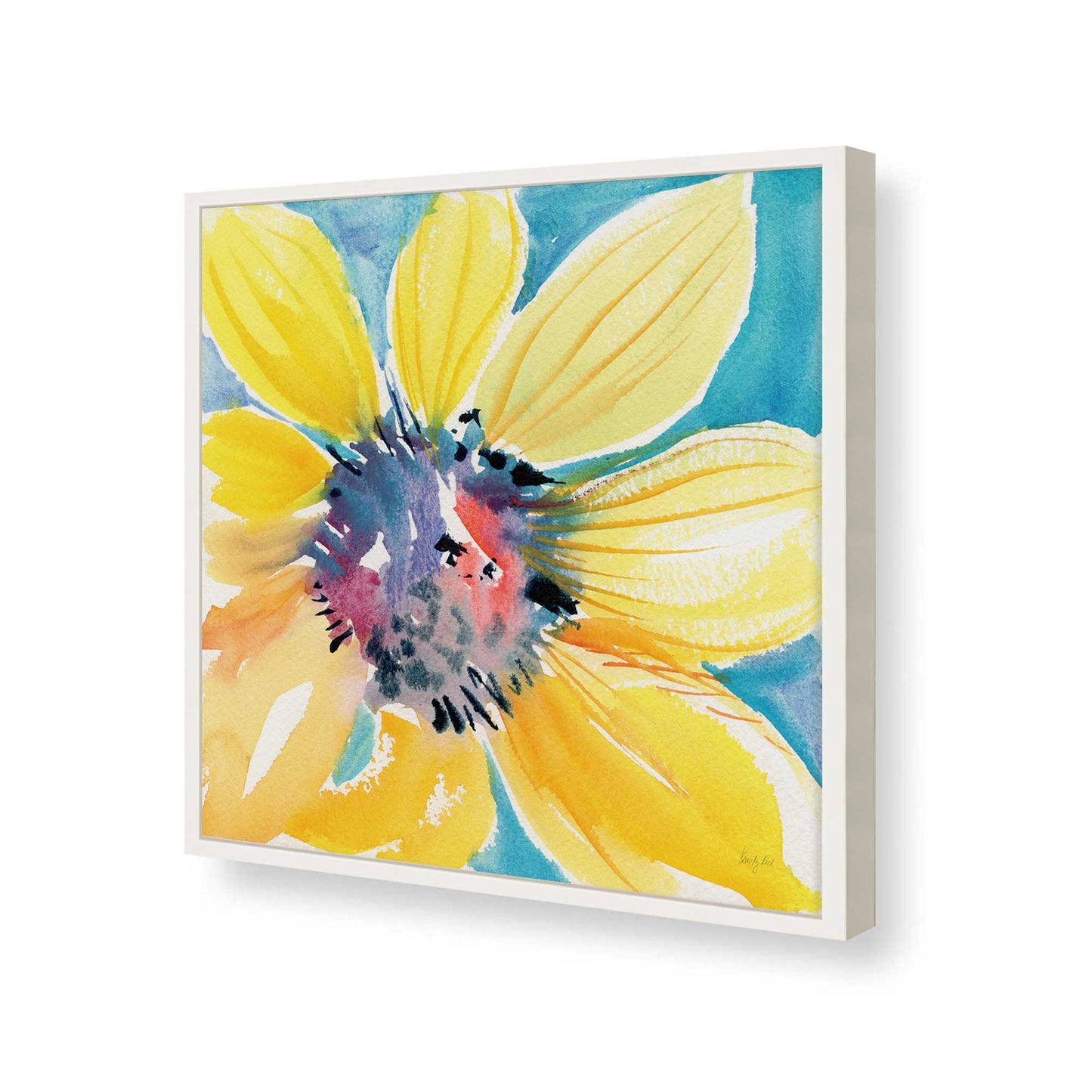 [Color:Opaque White], Picture of art in a Opaque White frame of the corner