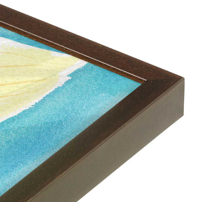 [Color:Espresso], Picture of art in a Espresso frame at an angle