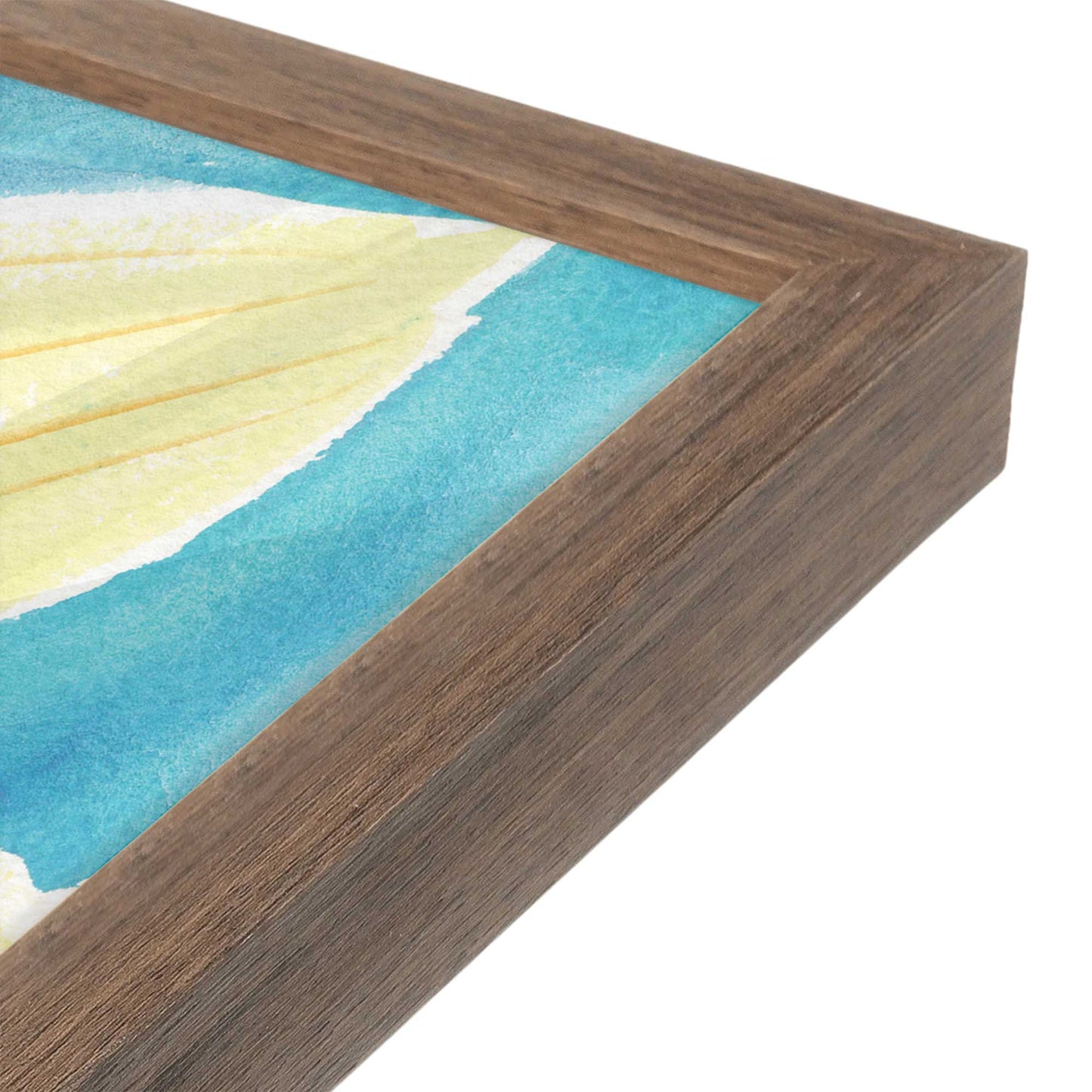 [Color:Walnut], Picture of art in a Walnut frame at an angle