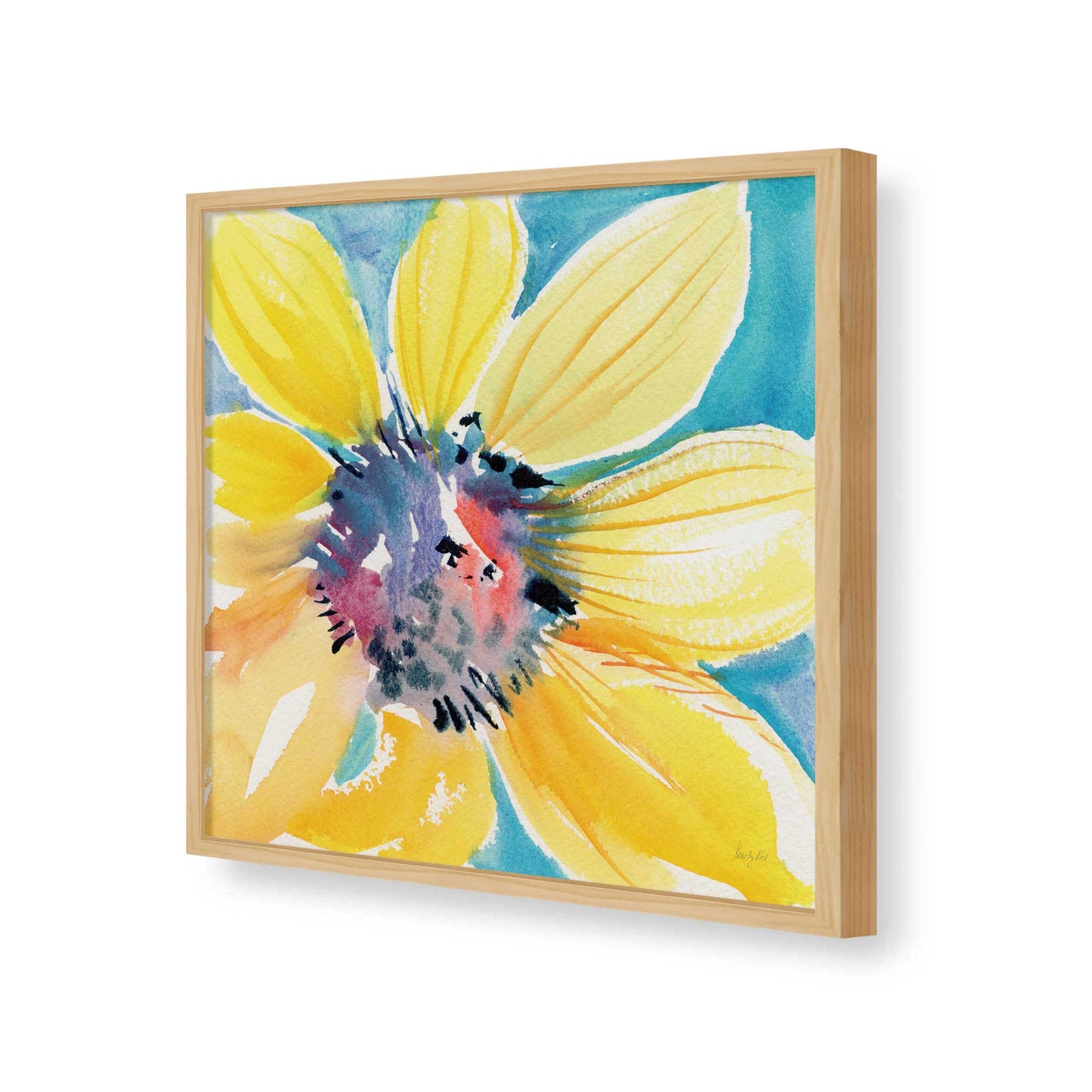 [Color:American Maple], Picture of art in a American Maple frame of the corner