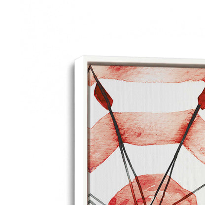 [Color:Opaque White], Picture of art in a White frame at an angle