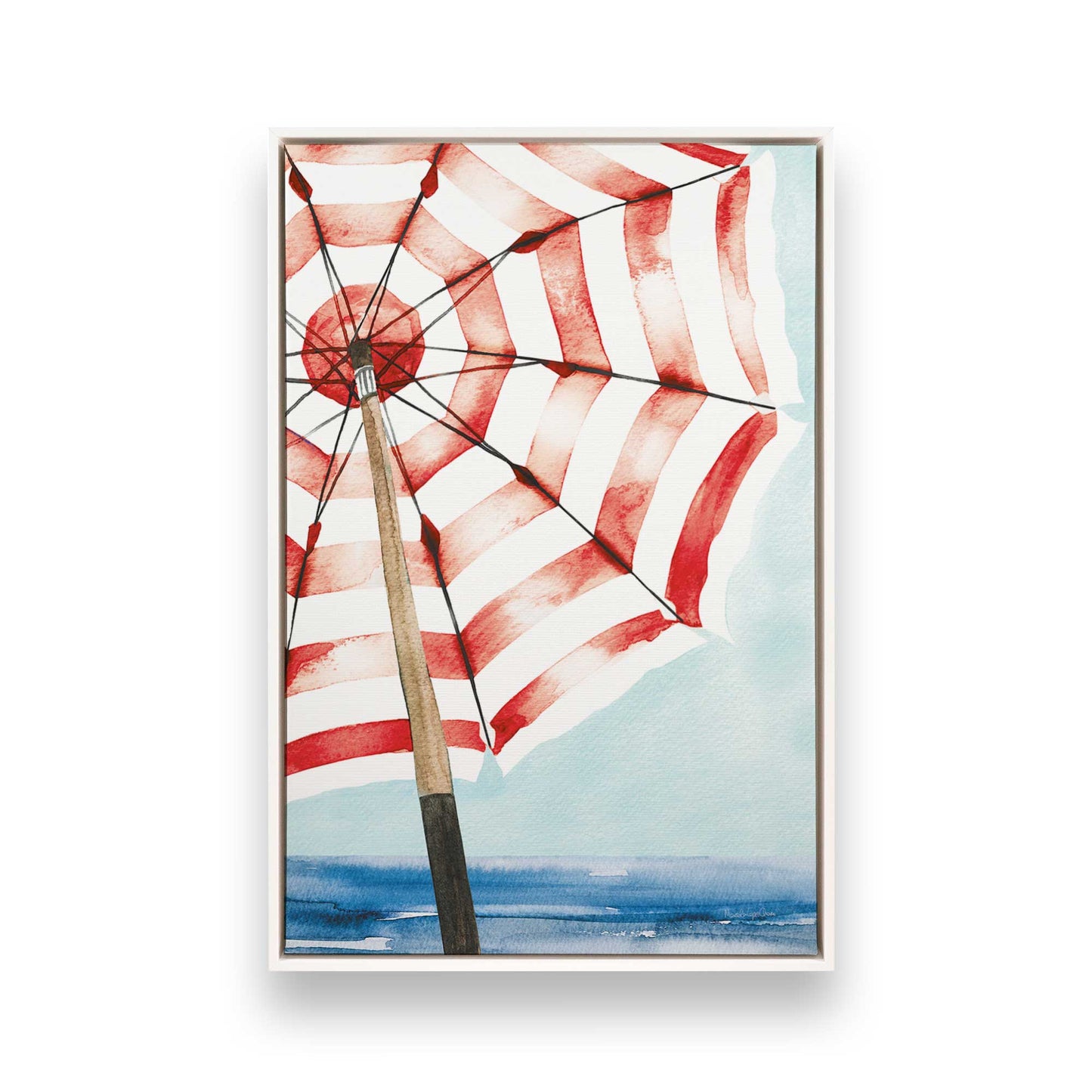 [Color:Opaque White], Picture of art in a White frame