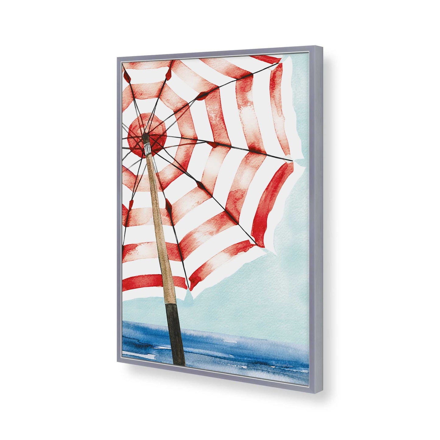 [Color:Polished Chrome], Picture of art in a Polished Chrome frame of the corner
