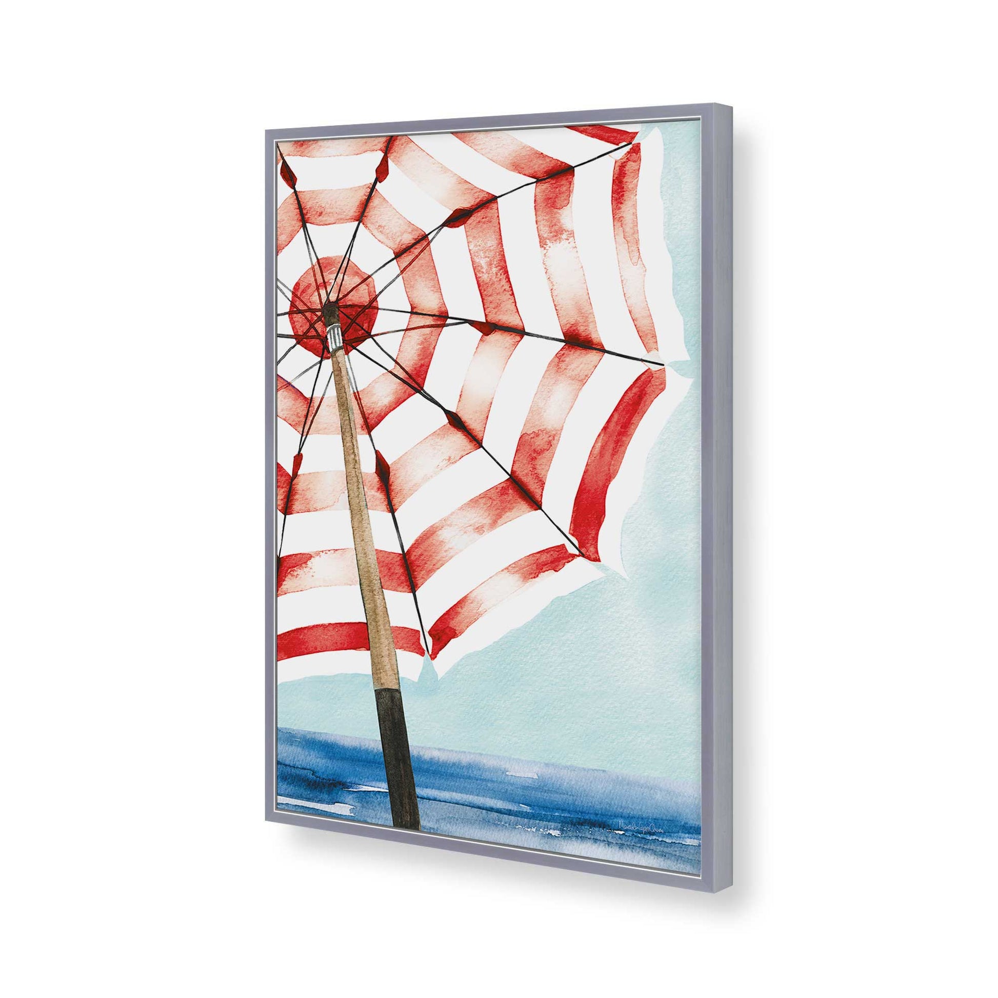 [Color:Polished Chrome], Picture of art in a Polished Chrome frame of the corner