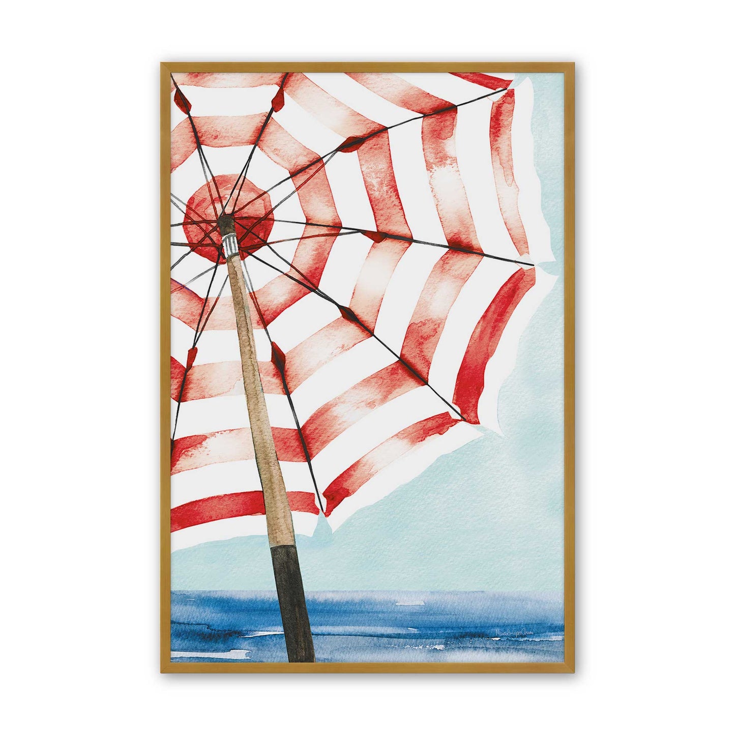 [Color:Polished Gold], Picture of art in a Polished Gold frame