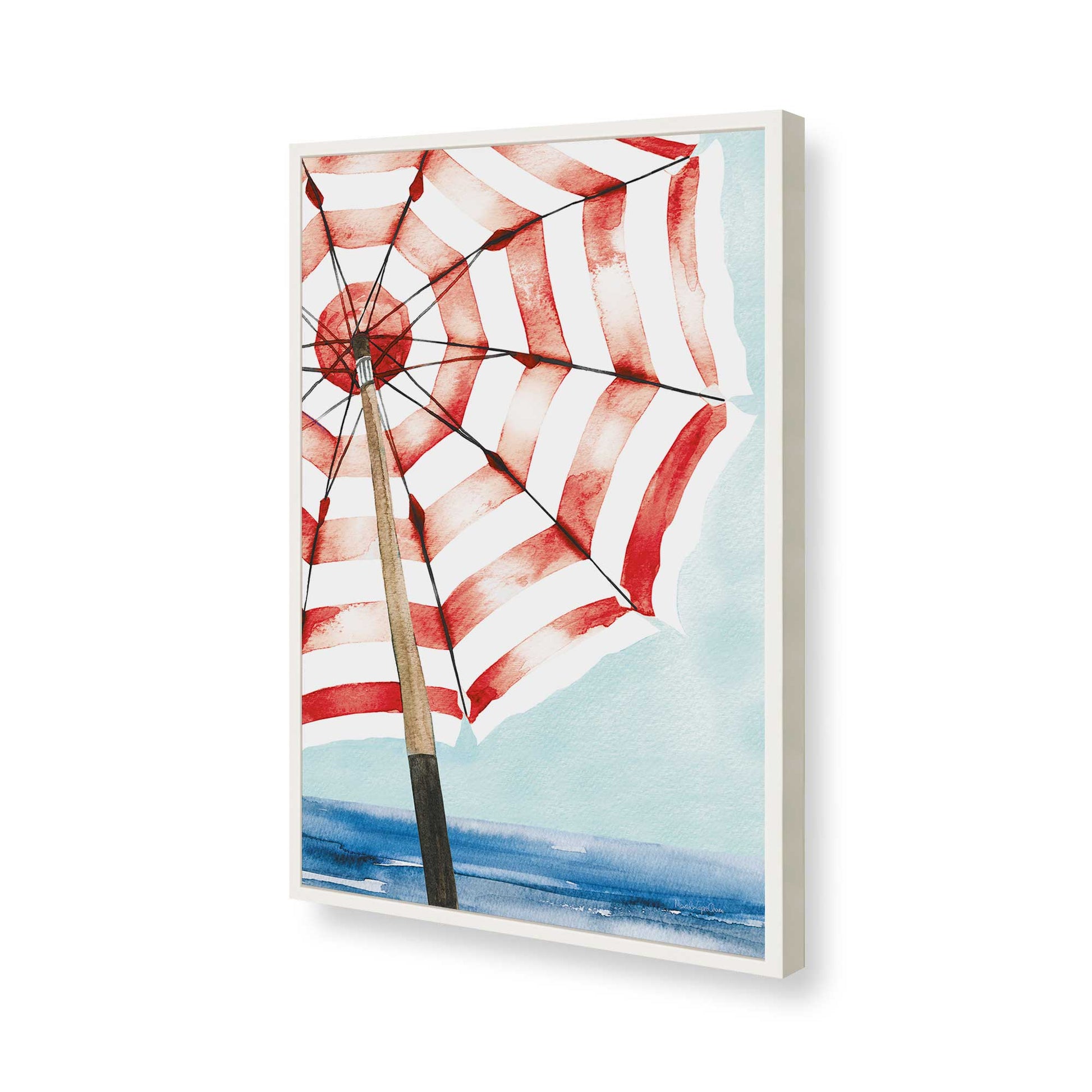 [Color:Opaque White], Picture of art in a Opaque White frame of the corner