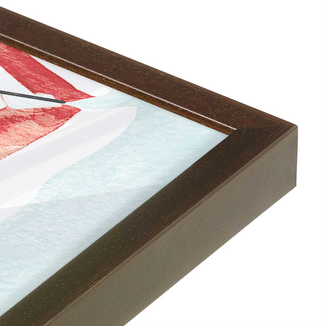 [Color:Belvinder Brown], Picture of art in a Belvinder Brown frame at an angle