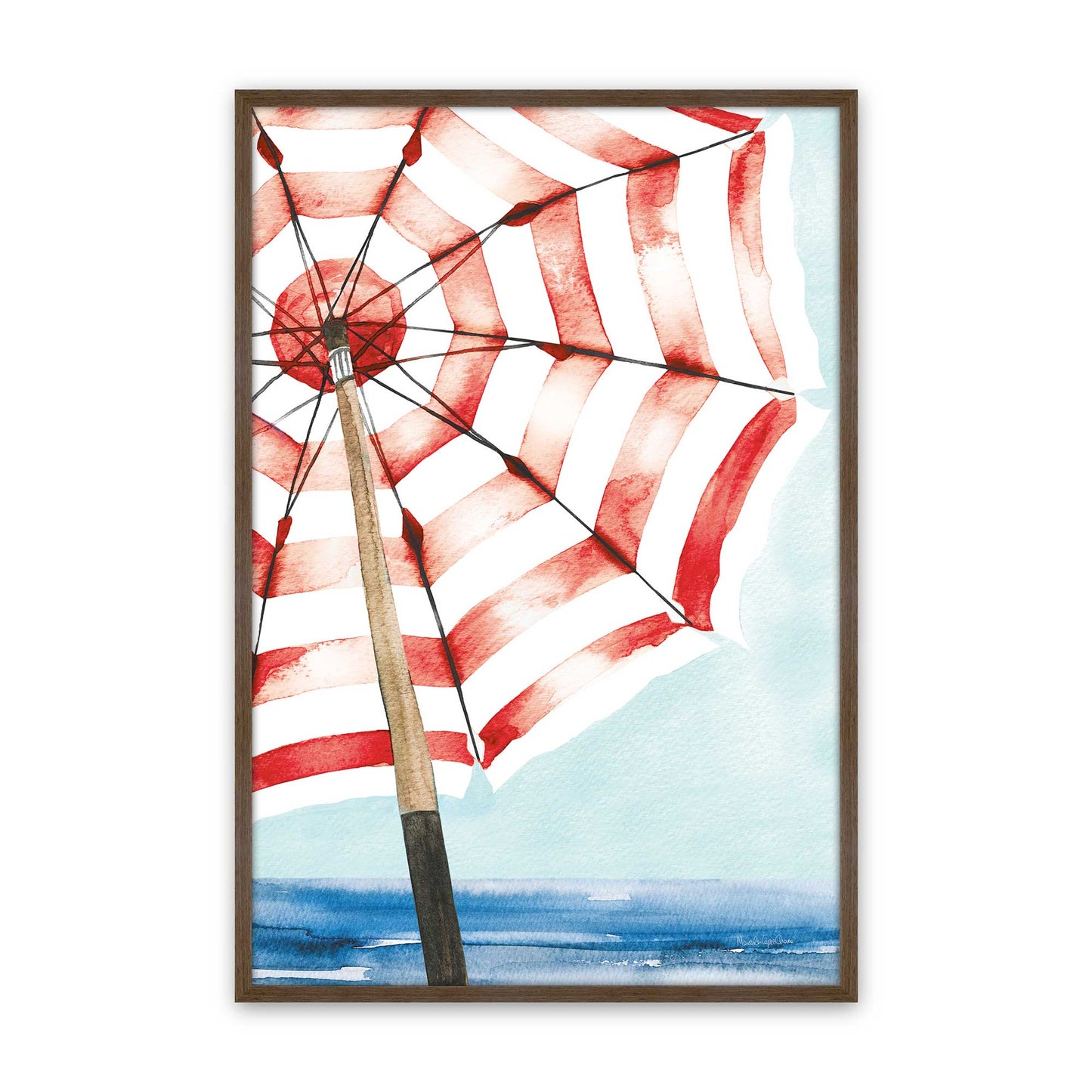 [Color:Walnut], Picture of art in a Walnut frame
