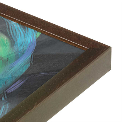 [Color:Espresso], Picture of art in a Espresso frame at an angle