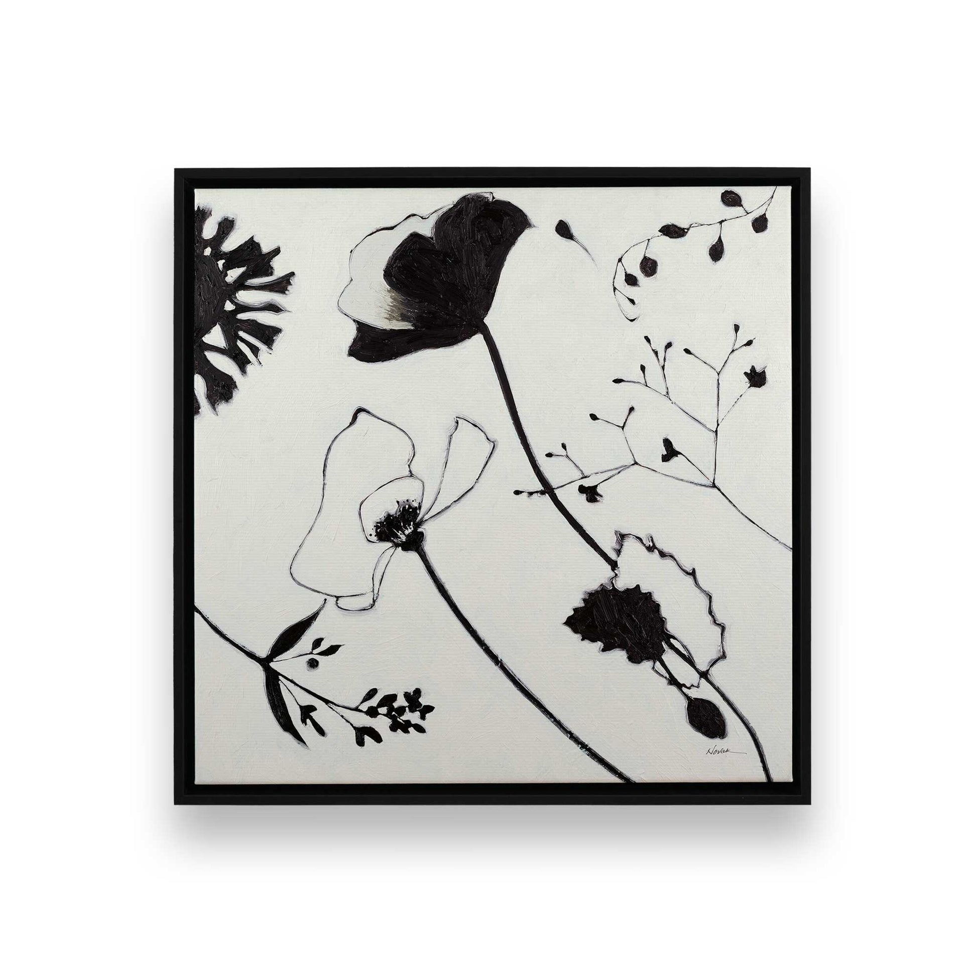[Color:Satin Black], Picture of art in a Satin Black frame