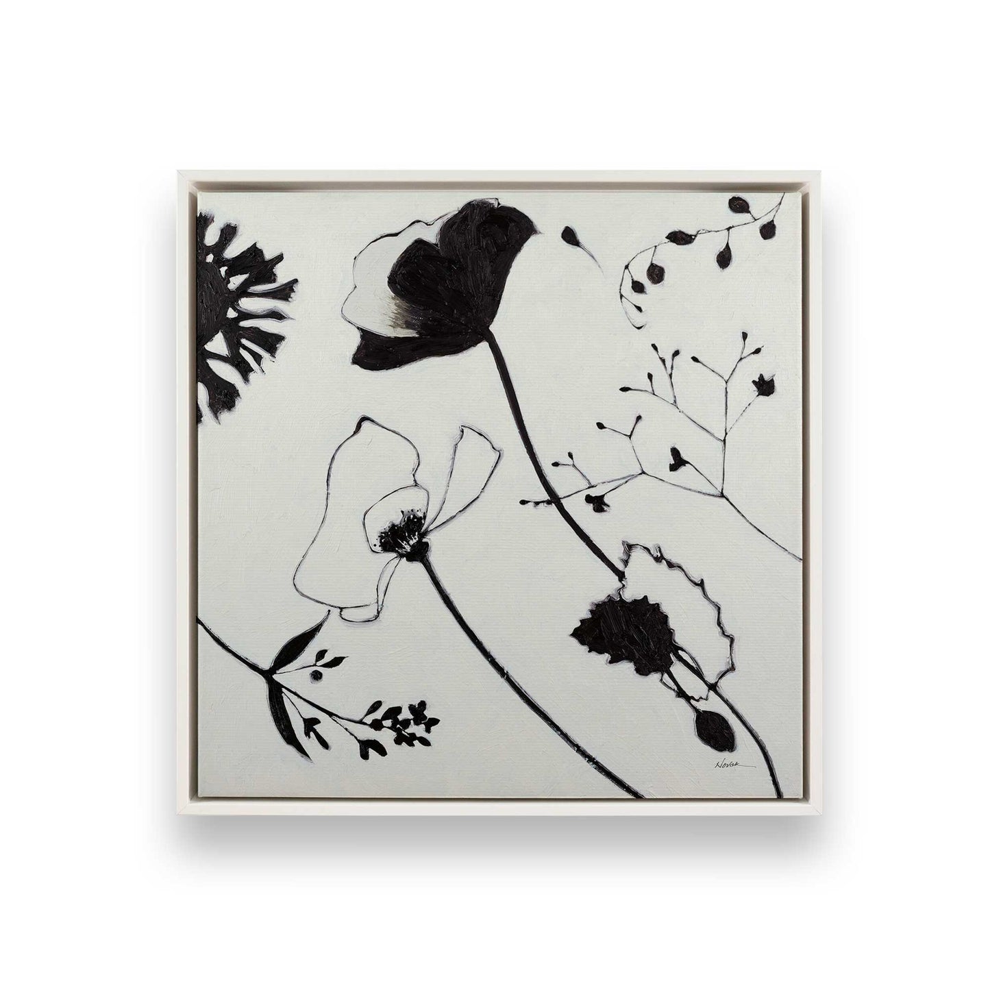[Color:Opaque White], Picture of art in a White frame