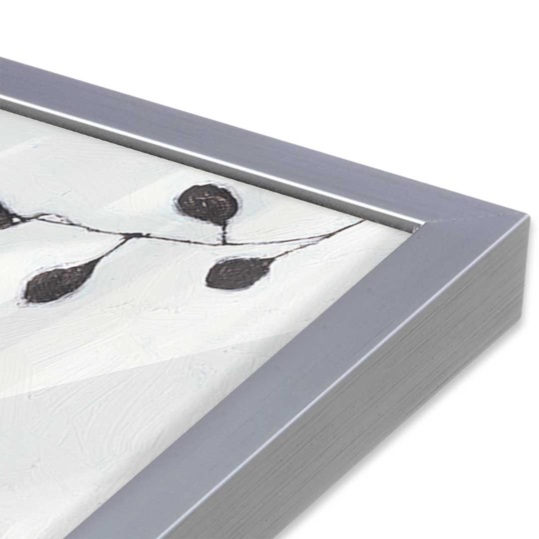 [Color:Polished Chrome], Picture of art in a Polished Chrome frame at an angle