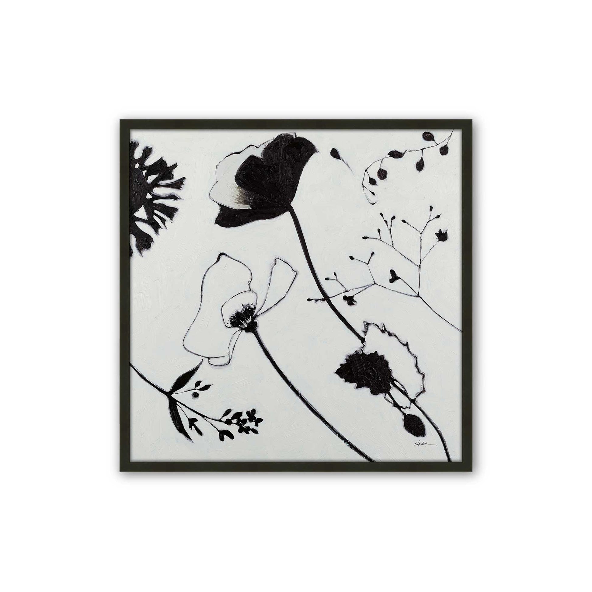 [Color:Satin Black], Picture of art in a Satin Black frame